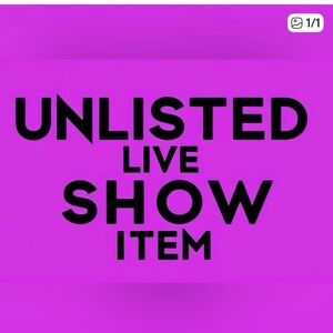 Unlisted Live Show Item